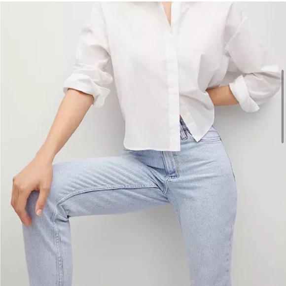 Mango Mom Ankle Jeans Bleach Blue - Picture 4 of 7